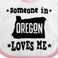 thumbnail image 4 of Inktastic Someone in Oregon Loves Me Gift Boys or Girls Baby Bib, 4 of 4