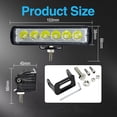 thumbnail image 4 of Yeacher LED Light Bars, 2PCS 6 Inch IP68 Waterproof LED Work Lights 6000K 30W Driving, 4 of 7