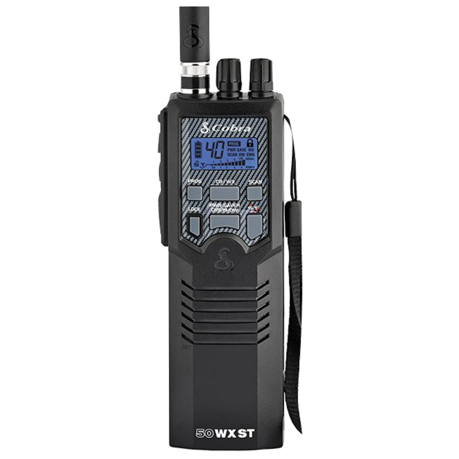 Cobra HH 50 WX ST Full-Featured Rugged Handheld CB Radio, 40 CB Radio  Channels  NOAA Weather Alerts