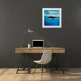 thumbnail image 3 of Atelier B Art Studio 12x12 White Modern Wood Framed Museum Art Print Titled - Blue Whale, 3 of 4