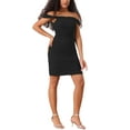 thumbnail image 4 of INSPIRE CHIC Ruched Bodycon Dress for Women's Off-Shoulder Party Cocktail Dresses, 4 of 4