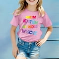thumbnail image 1 of Vêtements pour Enfants Filles Mode Décontractée Imprimé Chemise à Manches Courtes pour Filles Col Rond Vêtements d'Été Filles Garçons Filles Cadeau Tenues pour Filles 3-4 Ans Vêtements d'Été, 1 of 3