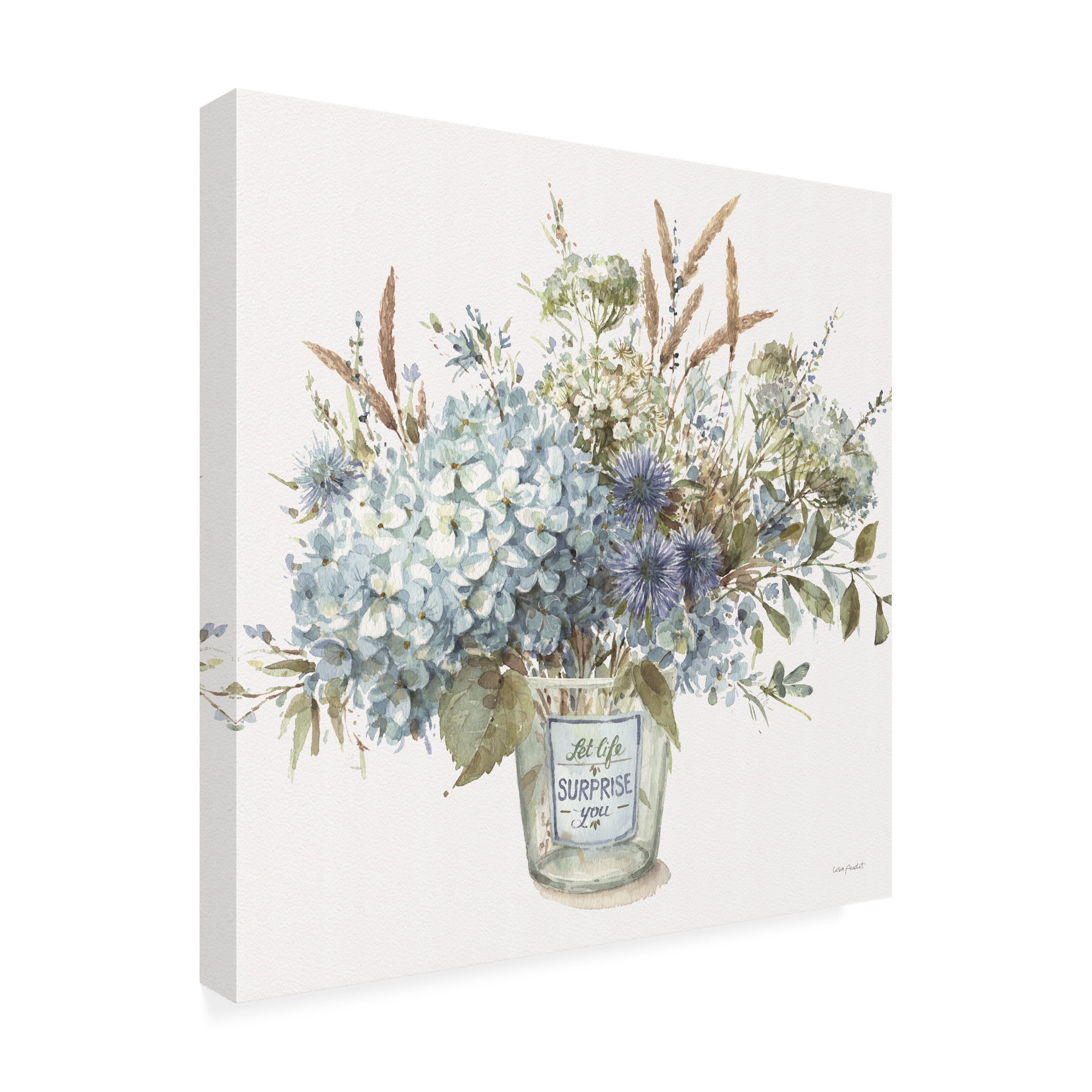 Lisa Audit 'Bohemian Blue 02 Square' Canvas Art