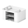 thumbnail image 2 of EGNMCR Desk Organizer With 2 Drawer Multi Functional Pencil For Desk Desk Organizers And Accessories With 5 Compartments Drawer For Office With Study Supplies stationery organizer, 2 of 6