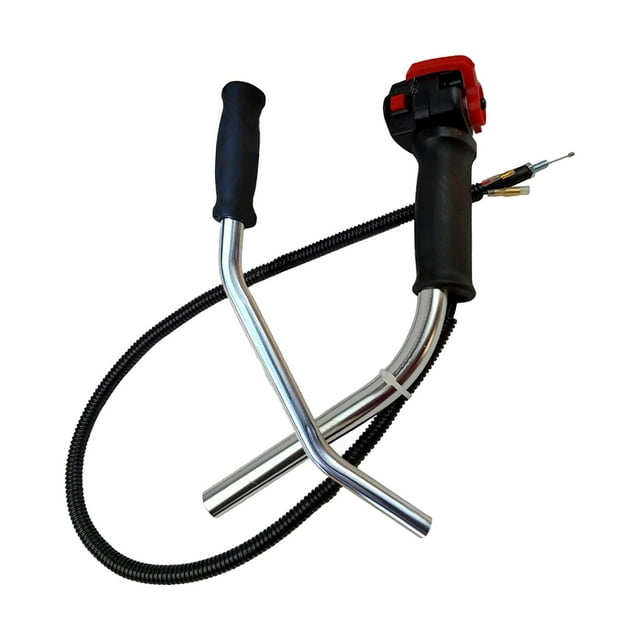 Cable del acelerador para el interruptor de la manija de la desbrozadora con accesorios de tubo de aluminio Juego de 2 piezas.