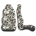 thumbnail image 2 of LAKIMCT Leopard Print Butterfly Car Seat Covers Vehicle Front Seat Covers Universal Fit Seat Protector, 2 of 9