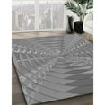 thumbnail image 3 of Ahgly Company Machine Washable Indoor Square Transitional Dim Gray Area Rugs, 6' Square, 3 of 7