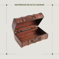 thumbnail image 3 of Pirate Treasure Chest Storage Box Ji 138x91x94 Durable Wood, 3 of 7