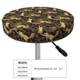 thumbnail image 4 of Kdxio Squirrel Gathering Nuts Print Stool Covers Round,Stretch Round Bar Stool Covers Washable Bar Stool Cushion Slipcover for 12-15 Inch Chair, 4 of 7