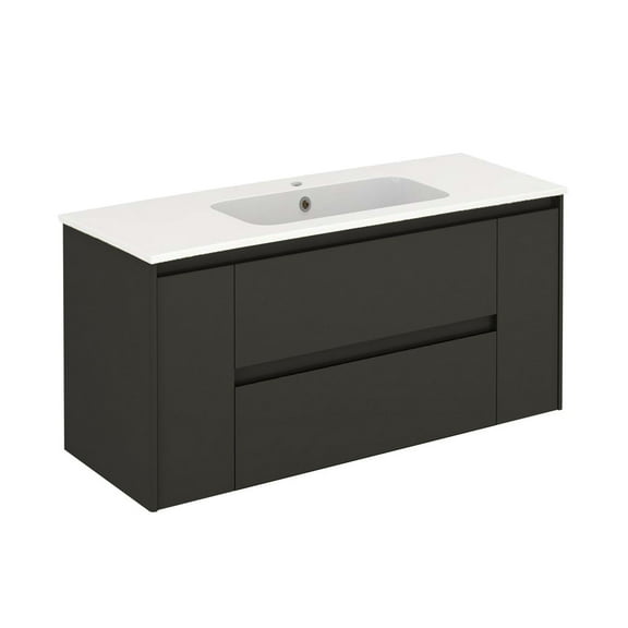 Ws Bath Collections Ambra 120 Ambra 48" Wall Mounted Single Basin Vanity Set - Gloss