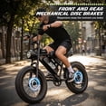 thumbnail image 5 of 2200W Peak Electric Bike for Adults-F30,16"4.0 Fat Tire Ebike, 7-Speed 48V 20Ah Cargo Ebike,All-Terrain Off-Road Electric Mountain Bicycle，Full Suspension /Disc Brake UL2849, 440Lbs, 5 of 7