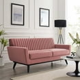 thumbnail image 2 of Modway Engage Channel Tufted Performance Velvet Loveseat, 2 of 8