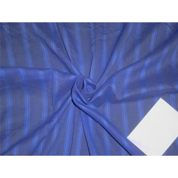 100% Cotton self stripes fabric dark blue color 44" wide [8801]