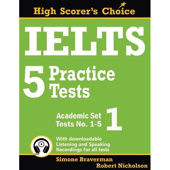 Pre-Owned IELTS 5 Practice Tests, Academic Set 1: Tests No. 1-5: Volume 1 (High Scorer's Choice) Paperback
