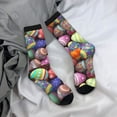 thumbnail image 5 of Sigee Easter Eggs1 for Contrast Design Soft Moisture-Wicking Socks Crew Casual Athletic Stretchy Loose Middle Tube Socks, 5 of 6