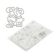 thumbnail image 4 of 2 Pcs Clear Stamps, TPR Reusable Stamps For Card Making Transparent Stamps DIY Scrapbook Decoration Stamps Carving Embossing Tool, 4 of 8