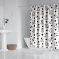 thumbnail image 2 of White Cow Black Dot Cow Pattern Shower Curtain 84"x72" ,Bathroom Decorative Shower Curtains Set with 12 Hooks,Modern Waterproof Washable Shower Curtain, 2 of 6