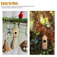 thumbnail image 4 of Hummingbird Houses Wooden Hand Craft Ornament Outdoor Garden Patio Hang Decor, 4 of 13
