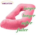 thumbnail image 2 of Almohada de Embarazo AMCATON Grande en Forma de U 152 cm Roja, 2 of 8