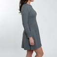 thumbnail image 5 of Elsie & Zoey Sheena Crew Neck Cable Knit Long Sleeve Sweater Dress for Women, 5 of 5