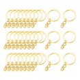 thumbnail image 1 of 30x Llaveros En Blanco Llaveros Resultados Anillos Divididos 4 Enlaces 30mm_Golden Sunnimix Anillos de llavero, 1 of 8