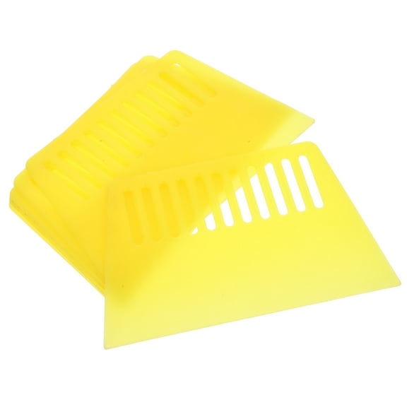 unbranded  6 Pcs Wallpaper Smoothing Tool Cleaning Scraper Remover Yellow