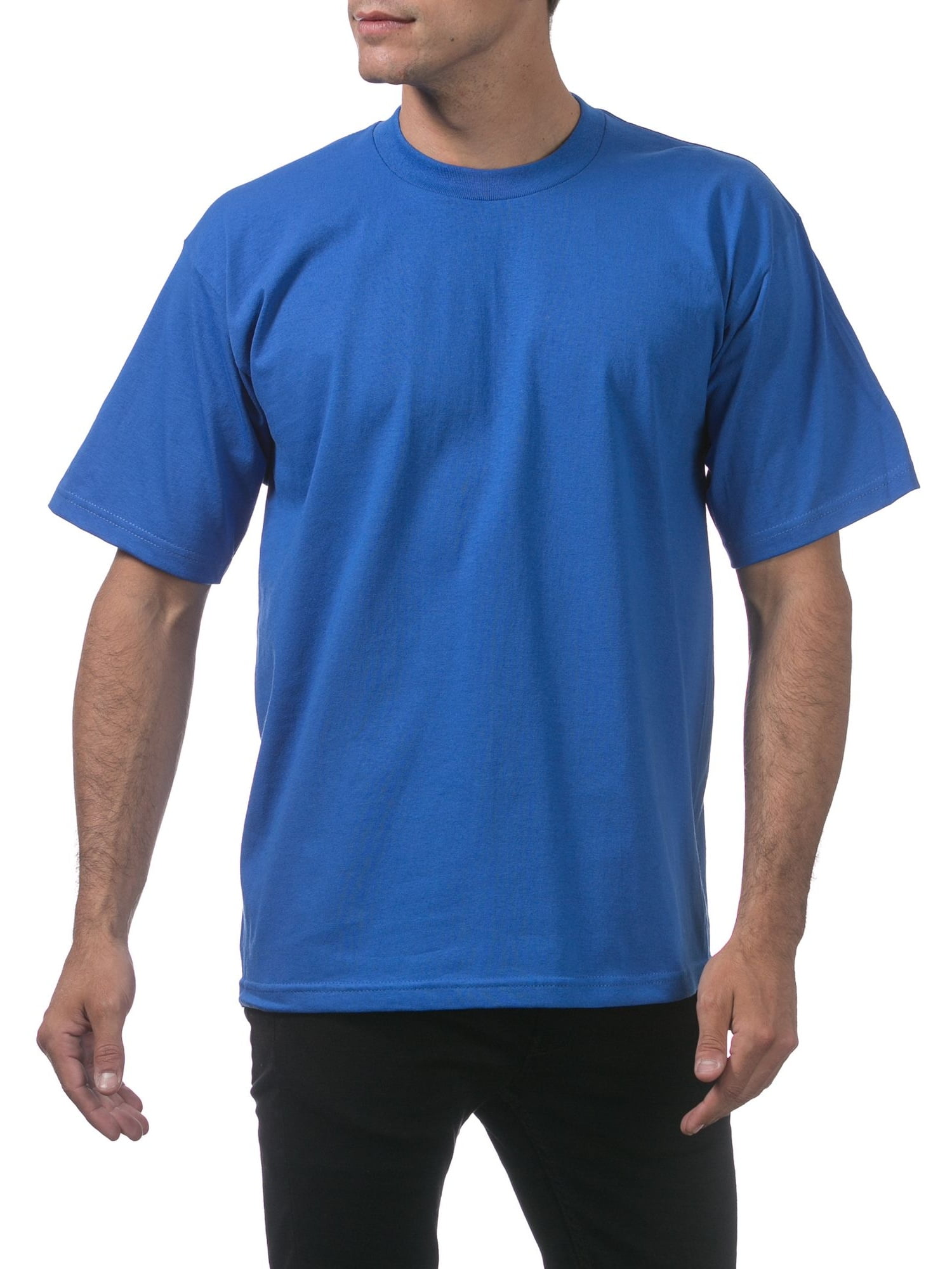 Pro Club Mens 3-Pack Heavyweight Cotton Short Sleeve Crew Neck T-Shirt