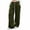 Army Green, variant on Riecok Straight Leg Sweatpants for Women Plus Size Elastic Waist Pants with Ruffle Drawstring Sweat Pant Fall Trouser with Pockets Brown XL