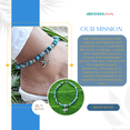 thumbnail image 4 of Besheek Blue and Black Calsilica Dragonfly Hypoallergenic Adjustable Anklet Jewelry, 4 of 7