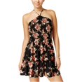 thumbnail image 2 of B. Darlin Womens Floral Print Smocked Casual Dress, 2 of 2