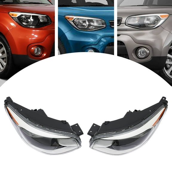 Fits 2014 2015 2016-19 Kia Soul Halogen Headlights Headlamps Assembly Left Right 92102-B2270,92102B2270,KI2503167