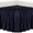 navy bule, variant on Siloon White Bed Skirt Queen 15 Inch Drop,Elastic Bed Skirts Queen Size Dust Ruffle,Bedskirt for Adjustable Bed Base,Easy to Install Machine Washable
