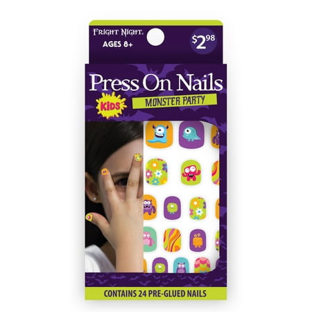 Fright Night Monster Party Nails, 24 Nails