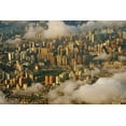 thumbnail image 2 of Su, Keren 14x11 Gold Ornate Wood Framed with Double Matting Museum Art Print Titled - Aerial view of Shanghai-China, 2 of 4