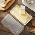 thumbnail image 6 of Butter Storage Box Under $5! Yrmaups Butter Storage Container with Lid, Sealed Butter Keeper for Refrigerator, Butter Dish with Cutting Grid, Cheese Storage Box, Food Storage Container, 6 of 9