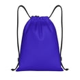 thumbnail image 1 of Xecao Darkblue Pattern Sports Drawstring Backpack - String Swim Gym Bag with Wet Proof Pocket for Women&Men-Medium, 1 of 6