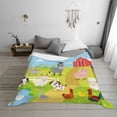 thumbnail image 6 of Vsdgher Farm Animals 3 Pattern Fleece Throw Blanket, Horizontal Fleece Bedding Home Decor for Couch & Bed All Season Use -80"x60", 6 of 6