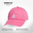 thumbnail image 2 of Gorra adidas Ultimate de algodón lavado, corte holgado, para niños, rosa, 2 of 5