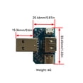 thumbnail image 4 of ziyahi Connecteur USB Petit Adaptateur d'Installation Simple Haute Compatibilité Type-C pour Réparation de Tableau de Bord Numérique, 4 of 6