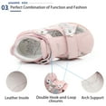 thumbnail image 4 of Ahannie Toddler Girls Sandals with Arch & Ankle Support, Kids Summer First Steps Shoes, 4 of 7