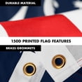 thumbnail image 4 of G128 Combo Pack: 6 Feet Tangle Free Spinning Flagpole (Silver) Bennington Flag 3x5 ft Printed 150D Brass Grommets (Flag Included) Aluminum Flag Pole, 4 of 8