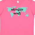 thumbnail image 4 of Inktastic Adventure Awaits Teal World Map Boys or Girls Toddler T-Shirt, 4 of 5