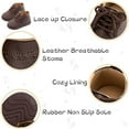 thumbnail image 3 of PUsoft soled wedding shoes Toddler walking shoes and leather loafers Rubber, 3 of 5
