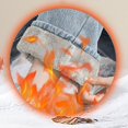 thumbnail image 5 of Women's Winter Casual Straight Pants with Plus Fleece - Jeans Style Warm Pants for Outdoor Activities and Seasonal Wear,Light Blue,L, 5 of 6