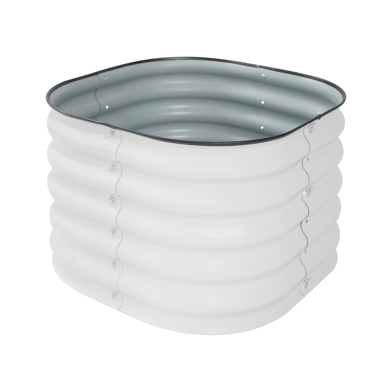 DENEST 2-Pack Round Raised Garden Bed for Outdoor Planting and Balcony Use