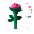 thumbnail image 3 of Realistic Plush Rose Stuffed Toy, Soft Long Stem Flower Plush Pillow Decor for Valentine's Day Gift, 3 of 5