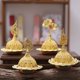 thumbnail image 4 of Incensario de incienso de Oriente Medio Mini incensario de incienso Creative Golden Tower Incensario de incienso Incensario de incienso pequeño de metal, 4 of 4