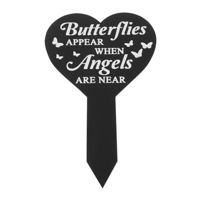 Heart Shaped Memorial Stake for Cemetery Grave Marker Sympathy Yard Sign Cemetery Memory Stake Decorative Cemetery Stake Memory Delicate Memory Marker