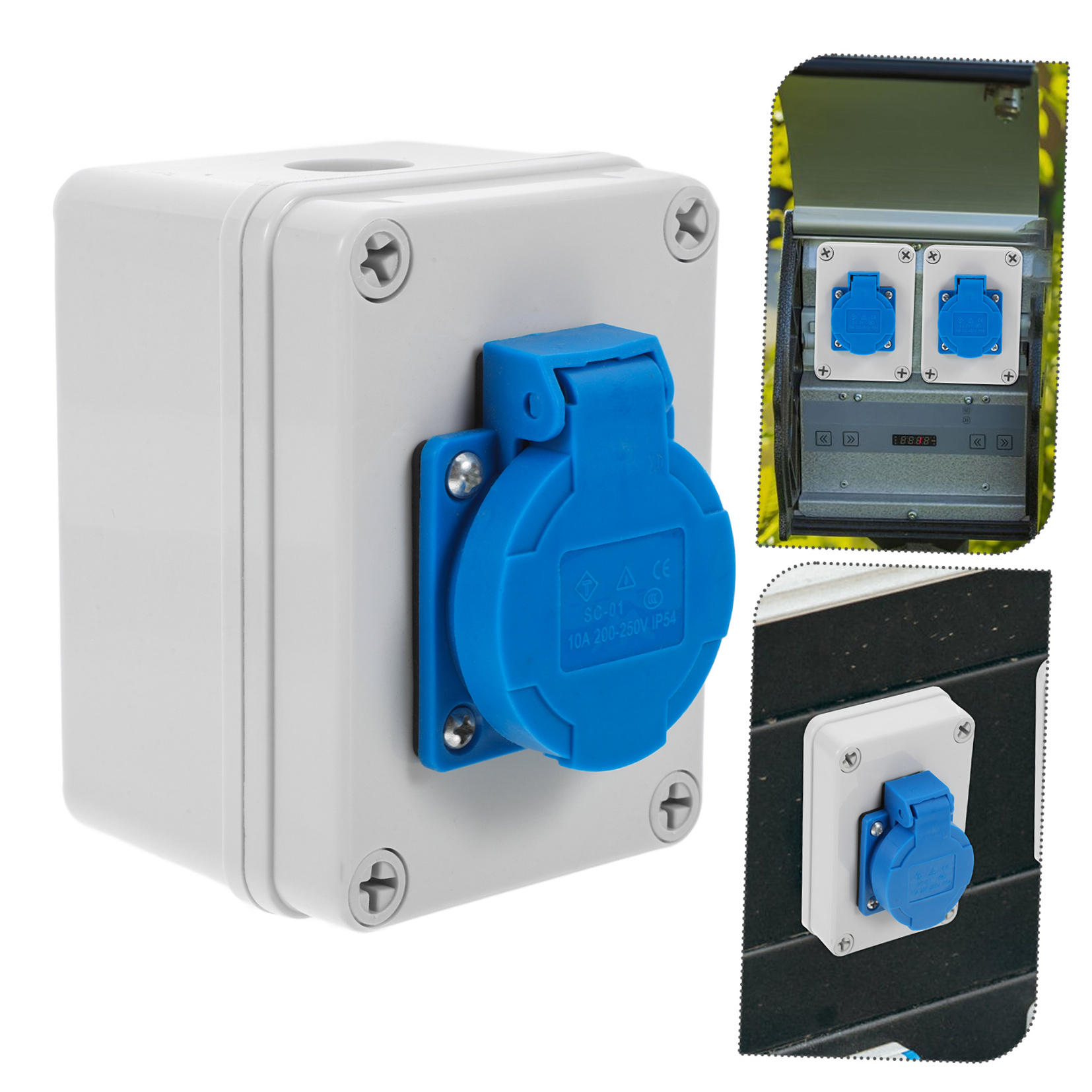 PBPBOX Waterproof Plug Box Outdoor Outlet Covers Box Multi 1Pack