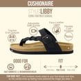 thumbnail image 3 of Cushionaire Libby Braided Cork Footbed Summer Sandals for Women with Adjustable Buckle and Arch Support, 3 of 34